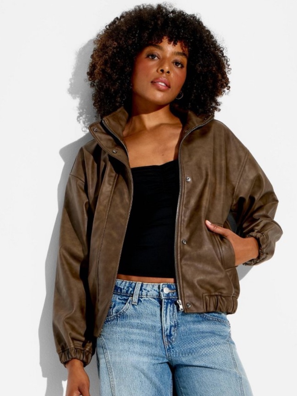 Women's Bomber Jacket - Wild Fable™
Brown XS